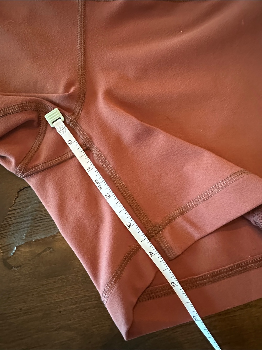 High-Waist Women’s Active Shorts - Rust Size S - Picture 10 of 10
